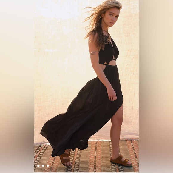 Free People Dresses & Skirts - NWT Free People Holy Smokes Maxi Dress Black